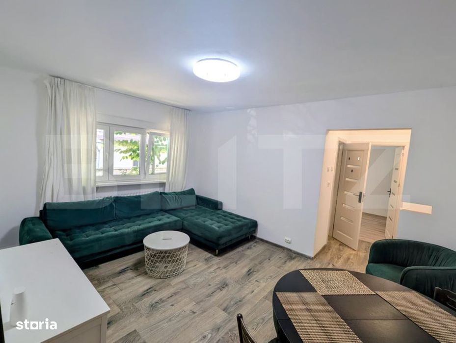 Apartament cu 2 camere, 56 mp, renovat complet, zona Cetate
