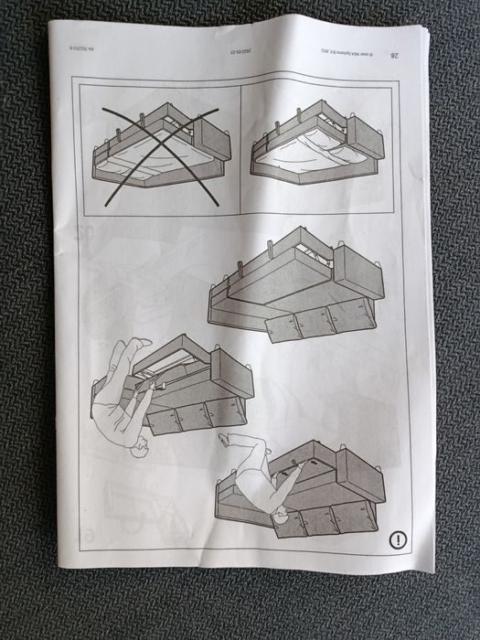 Ъглов разтегателен диван - сив, ИКЕА