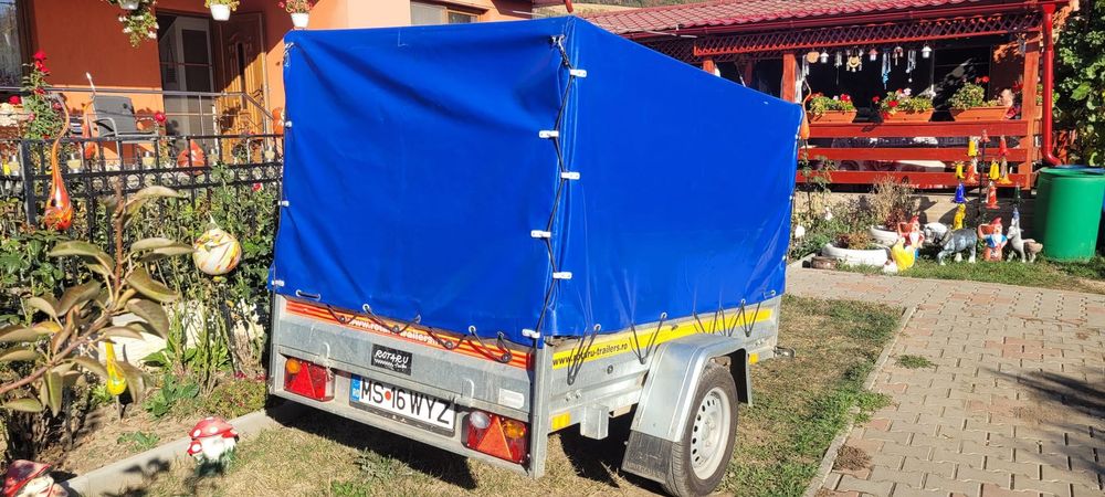 Remorcă 750kg tablă groasă de 2