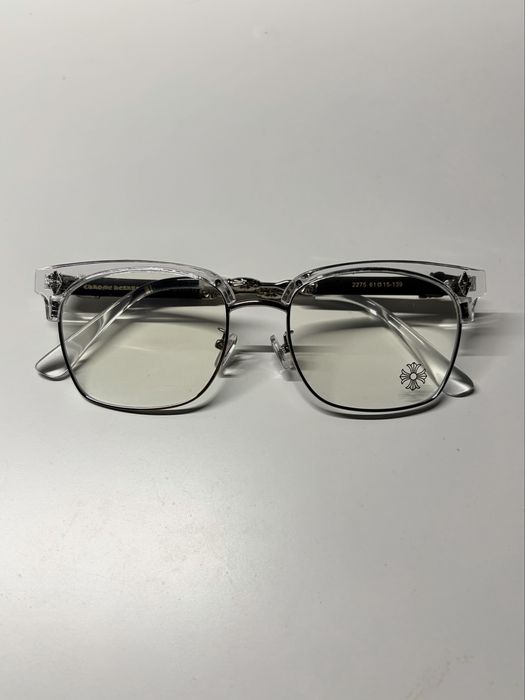 Chrome Hearts Clear/Silver – Очила със защита от синя светлина