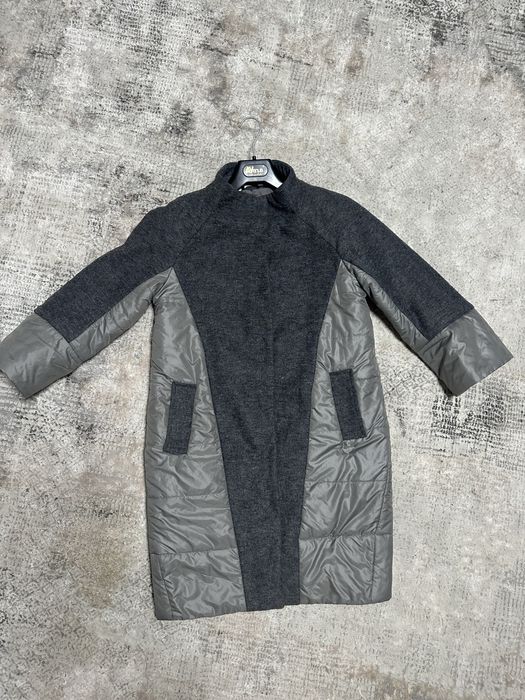 Пальто комбинированное