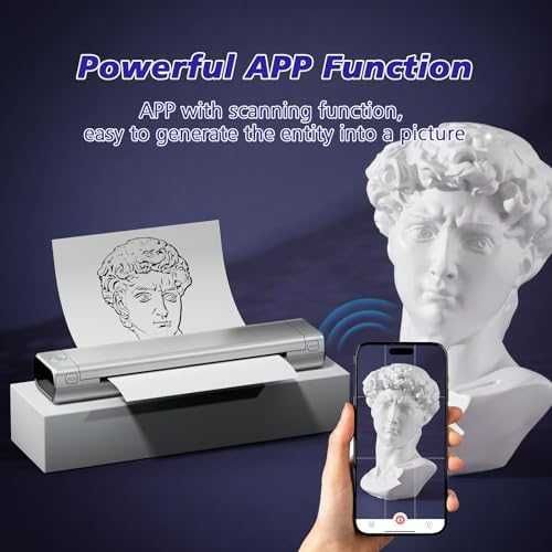 Нов Odaro Bluetooth Термален Принтер за Татуси Портативен Без Мастило