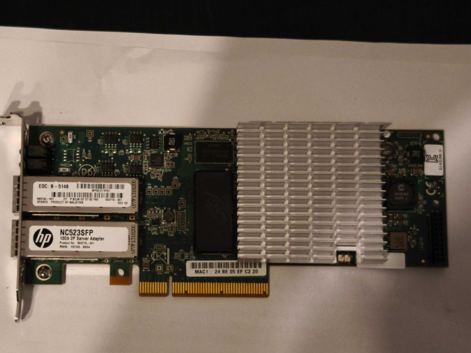 Placă rețea server 10Gb HP NC523SFP Low Profile