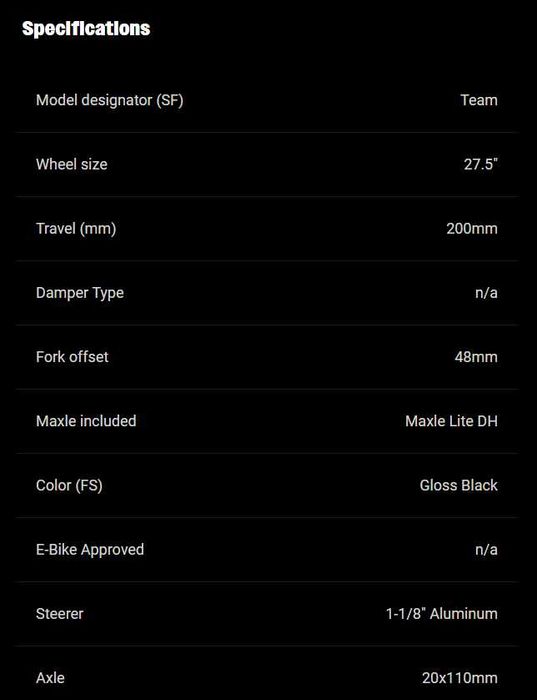 Вилка RockShox Boxxer Team