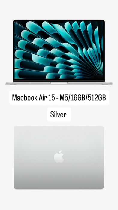 Macbook Air 15 M5 16GB/512GB/SILVER