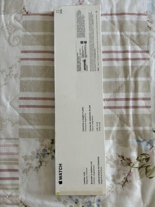 Curea/Bratara Apple watch 41m golden brown lether link m/l