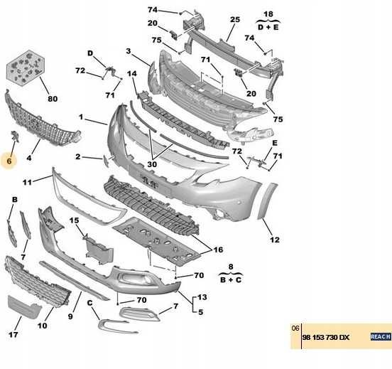 Емблема Peugeot 2008/308 2017- предна