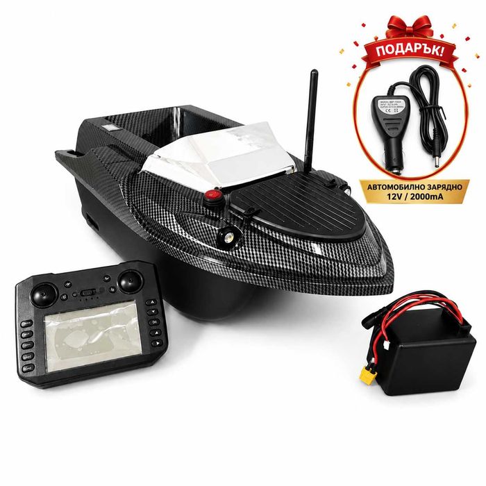 Flytec V080 GPS Лодка за захранка 800м Обхват Подобрена Батерия 20Ah