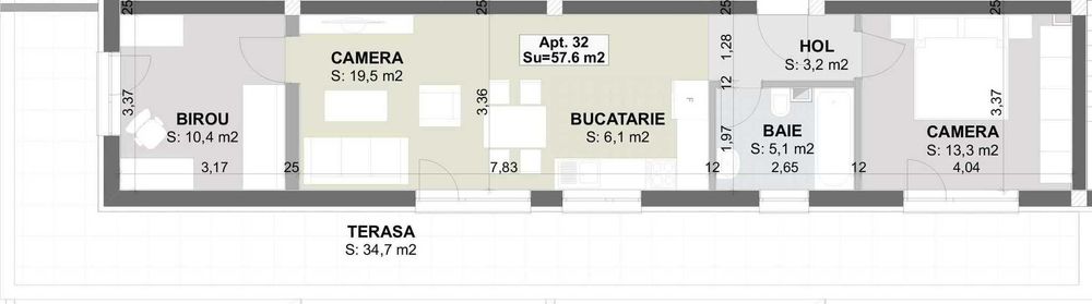 Apartament 3 camere - 58mp + 34mp terasa - Sannicoara[EstimoResidence]