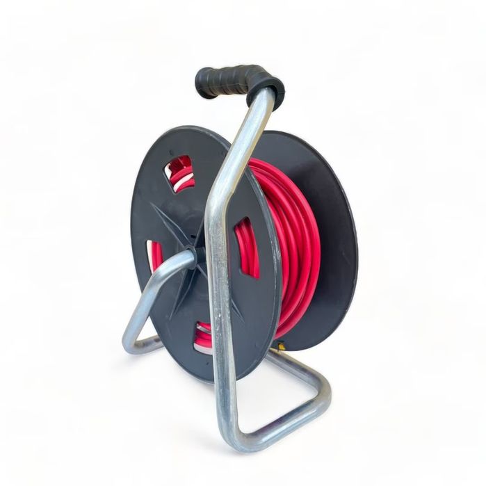 Кабел макара Bul-Max, 30m Удължител с 4 гнезда, 3×2,5 mm, транспортна