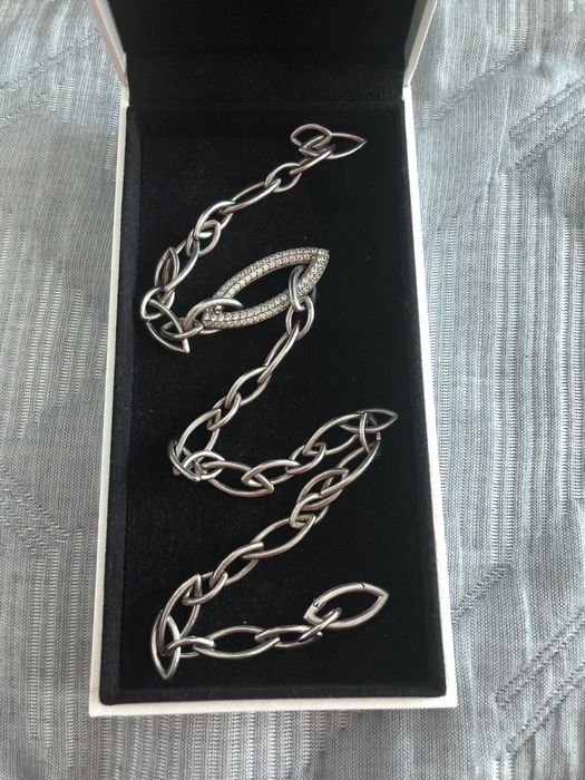 Колье цепь серебро бренд TiSento