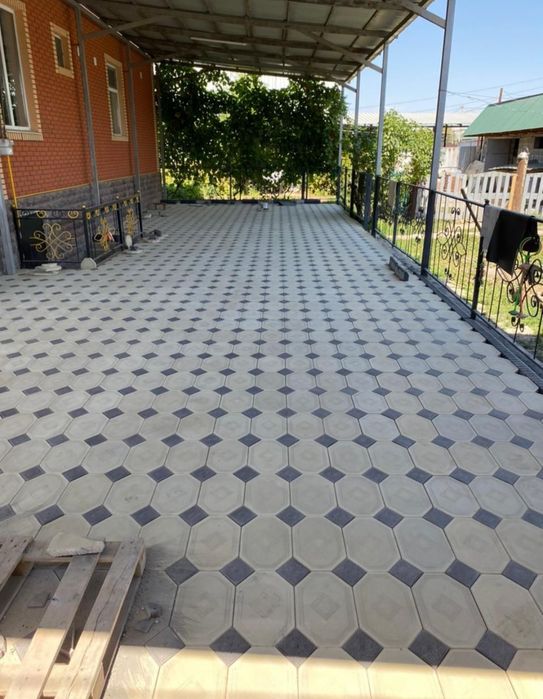 Укладка брусчатки 1500