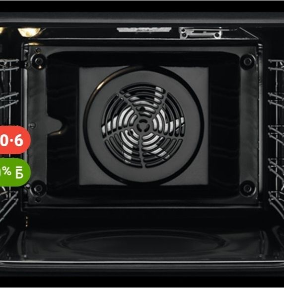 Қара түсті электролюкс пеші.