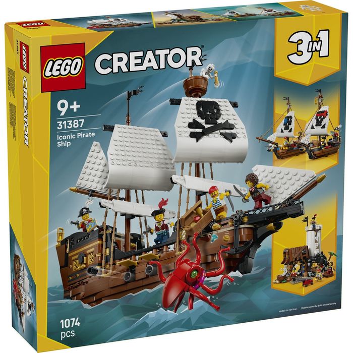 Lego 31387 Емблематичен пиратски кораб Lego creator 3в1 Lego 3in1