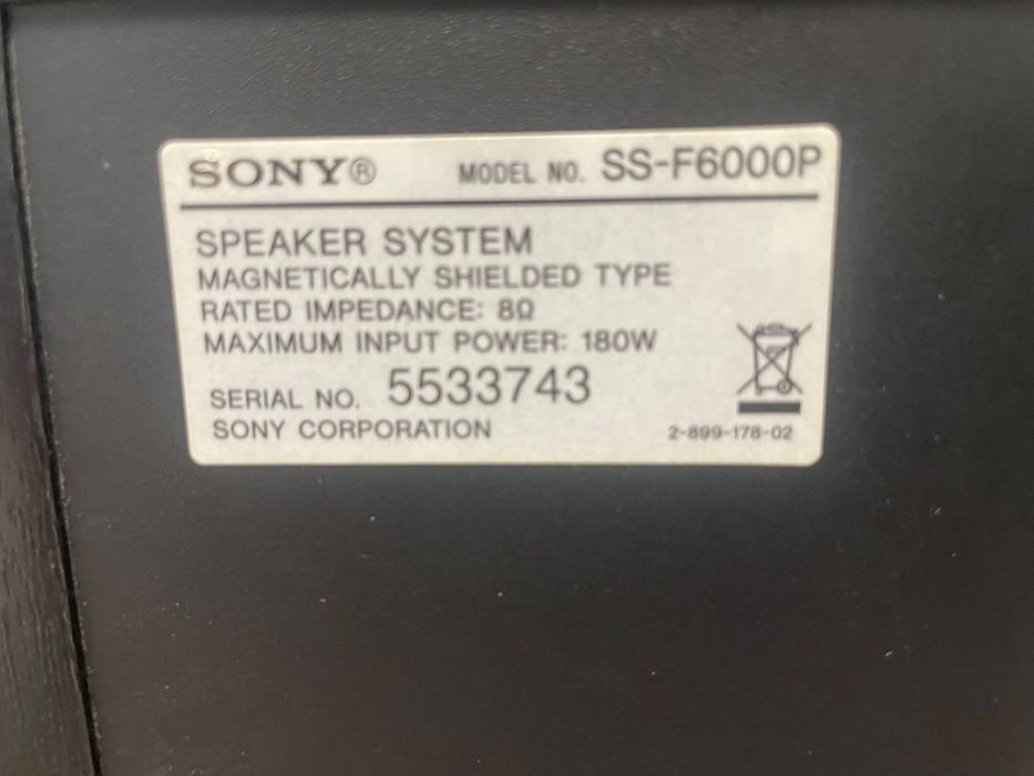Sony SS-F600P Speaker System