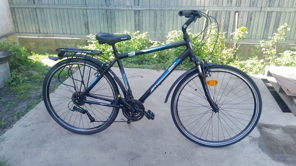 Bicicleta strada BBF, 28 inchi, Aluminiu, marime L, 24 viteze, suspensie