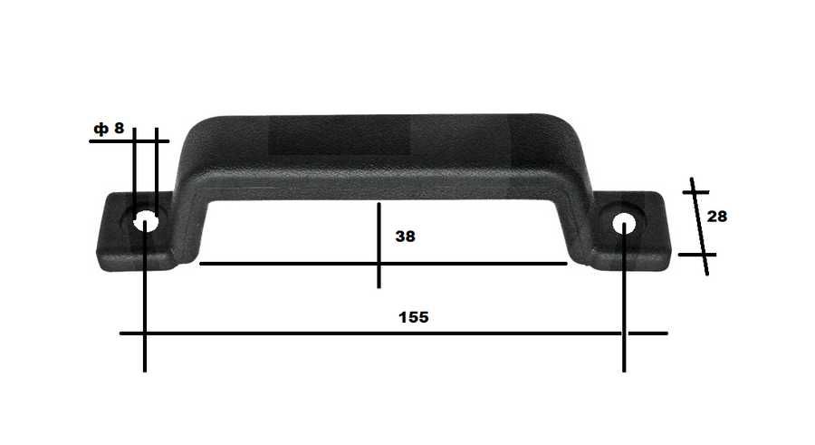 Дръжка за каравана, ремарке, кабина на трактор, автомобил