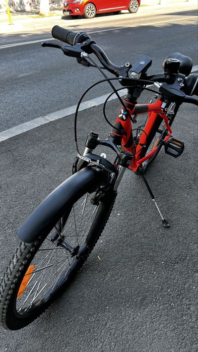 Bicicleta B’Twin Rockrider 500, 24”, 18 viteze, suspensie, stare foarte buna