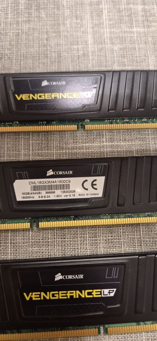 Corsair Vengeance Lp DDR3 16GB (4x4GB) 1600 MHz рам памет