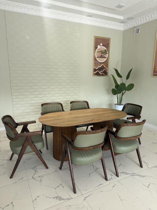 Стол ва стул 6 кишилик НОВА