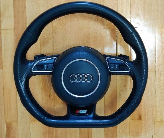 Volan Original tesit cu padele Audi A4 A5 facelift sline