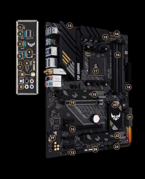 Placa de baza Socket AM4 ASUS TUF GAMING B550-PLUS Wi-Fi II ATX noua