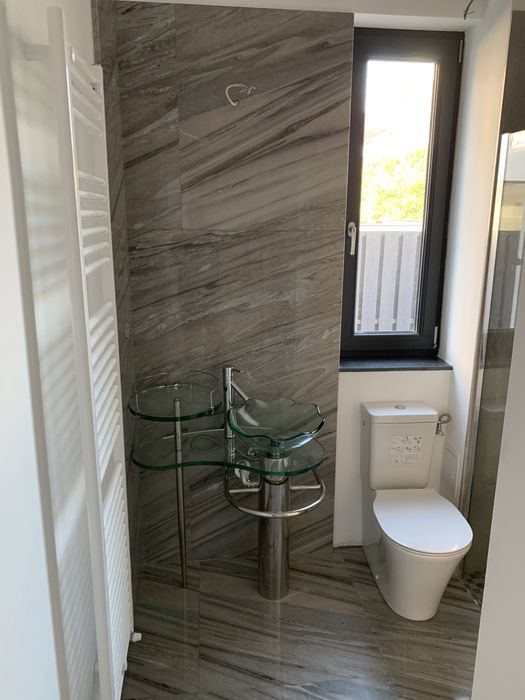 Lavoare de sticla Design cu baterie si scurgere inox incluse