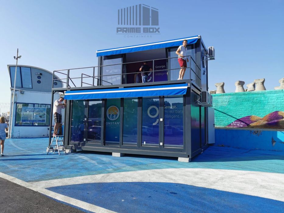 Containere modulare case modulare din structura metalica montaj transp