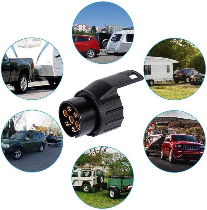 Преходна букса за ремарке от 7 към 13 пина- 12V