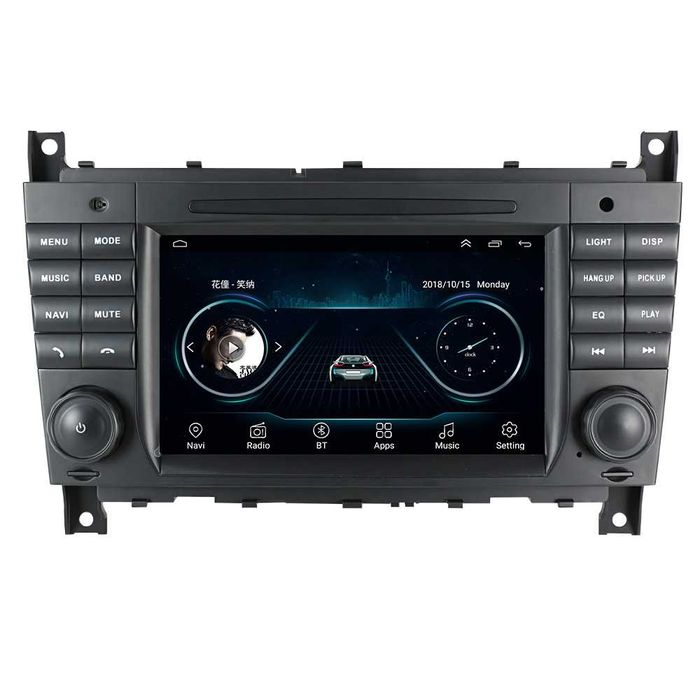 Navigatie Android 14 Mercedes C Calss W203 Carplay Youtube + CAMERA