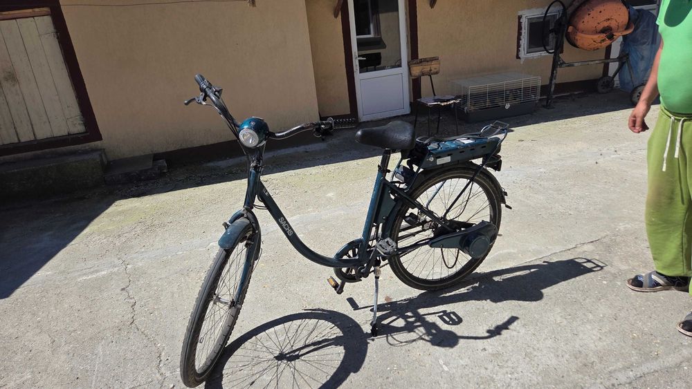 Bicicleta electrica si betoniera