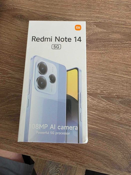 Чисто нов Xiaomi Redmi Note 14 5G – Фабрично запечатан, 108MP камера