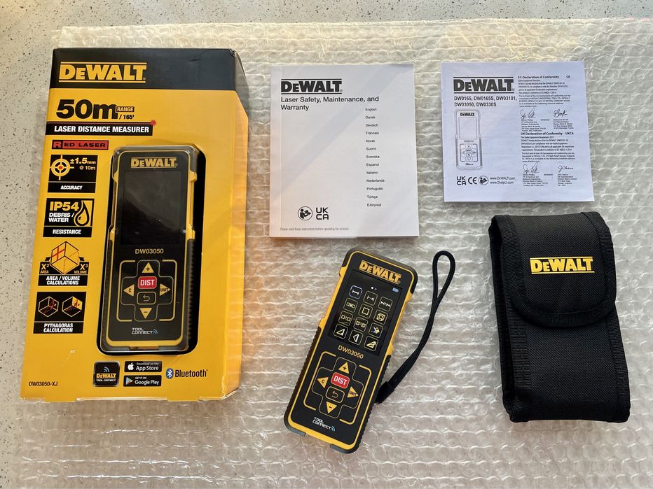 DeWALT DW03050-XJ XR. Telemetru Laser 50m. Original, Nou.