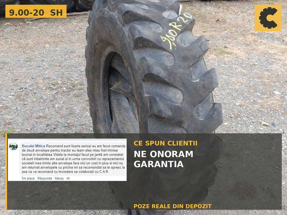 Cauciucuri 9.00-20 Camso Anvelope Incarcator SH REDUS Livrare Tractor