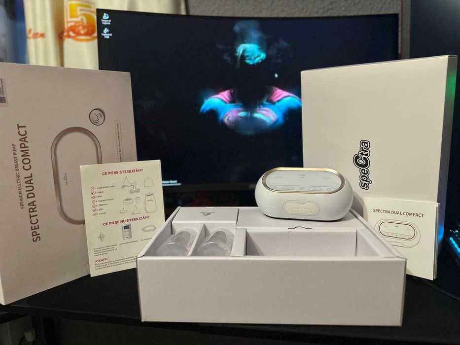Spectra Dual Compact – Pompă electrică de sân dublă | Ca nouă | Cu garanție