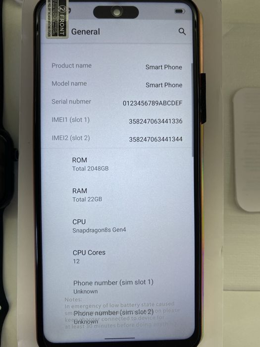 Реплика iPhone 17 Pro Max 22GB RAM / 2TB / Android 15 + Smart Watch