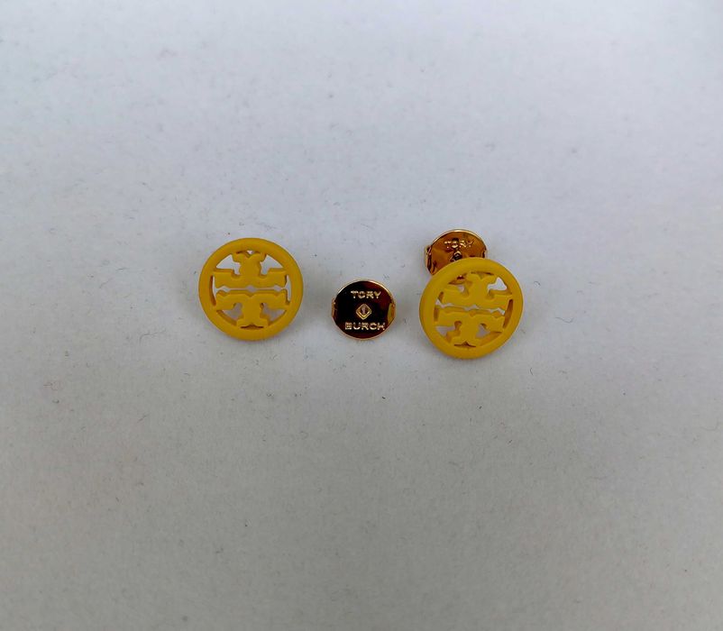 Златисти обеци на Tory Burch - Miller stud earrings