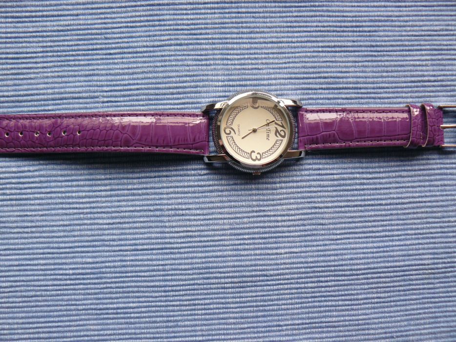 Ceas Dama ON TIME CP 02 ,Mecanism Quartz,Curea Piele Eco