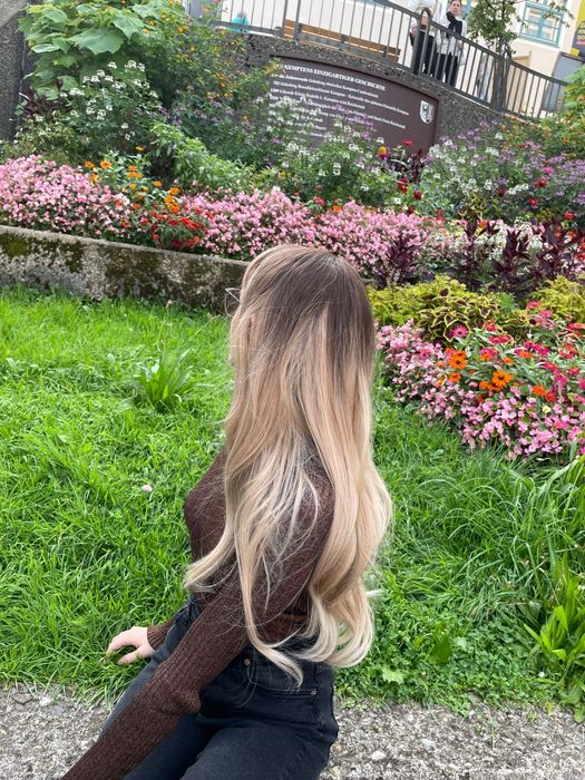 Peruca blonda (ombre)