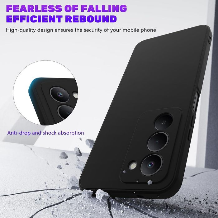 Матов силиконов кейс за xiaomi redmi 15 4g - черен