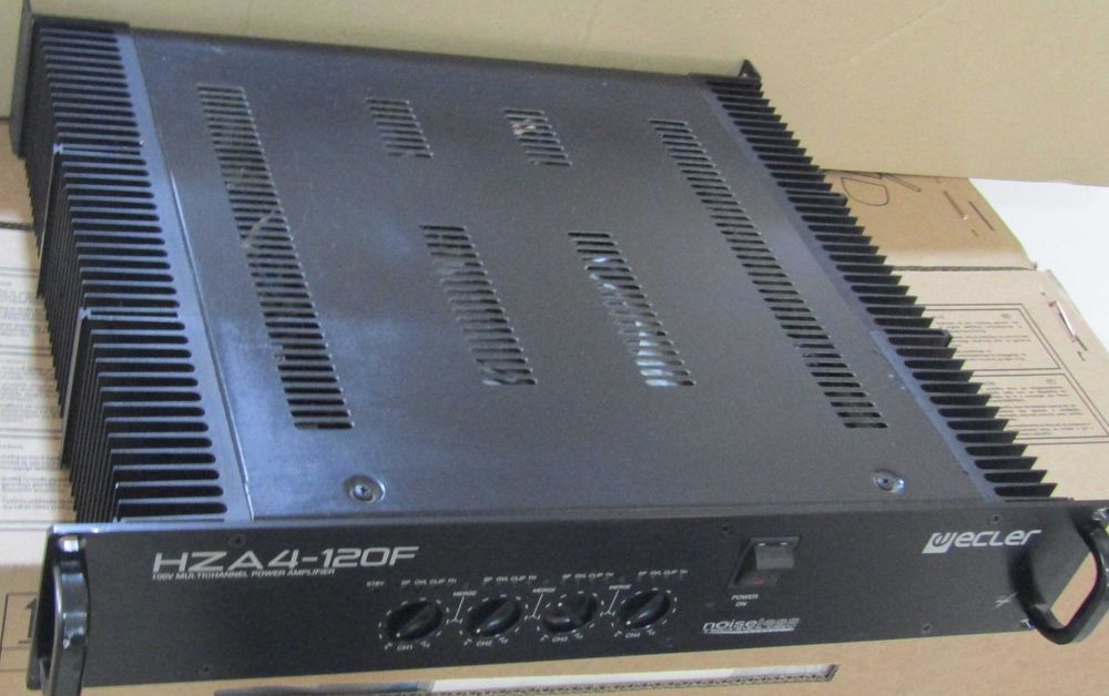 Amplificator Ecler HZA4-120F 4 canale MERGING cu iesiri directe de 4 x 120 W RMS @ 100 V
