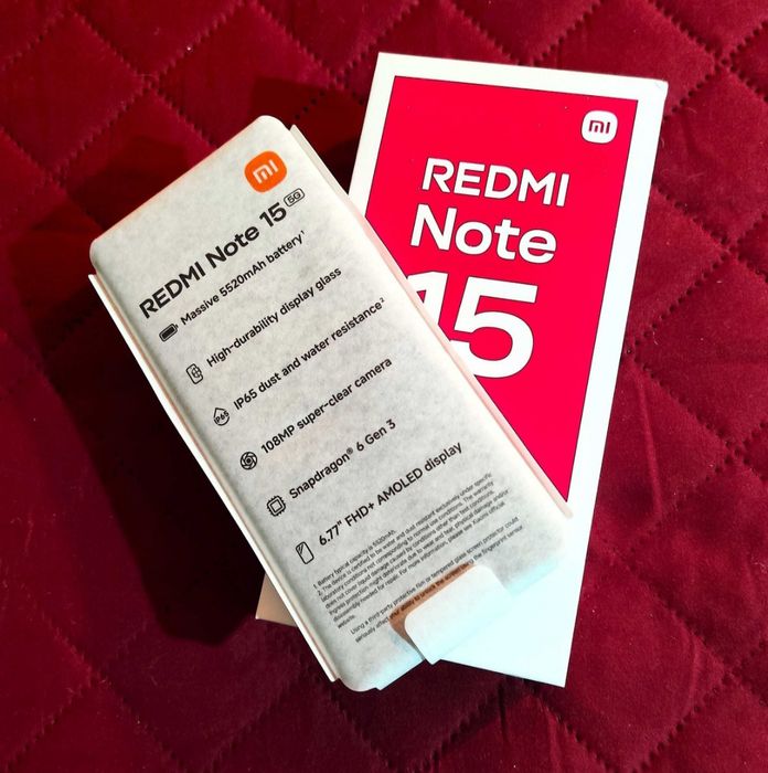 Telefon Xiaomi Redmi Note 15 Nou 5G Fullbox 256GB 8GB Ram Trimit Schimb Preț fix