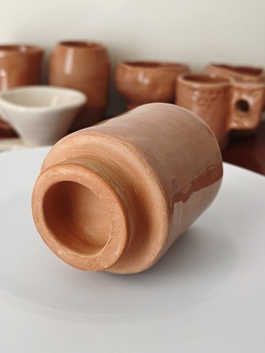 Cana, Mini Ghiveci Ceramic handmade, cana, pahar olărit NOU