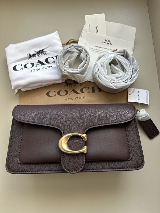 Дамска чанта Coach Tabby Shoulder Bag 26 в кафяв цвят