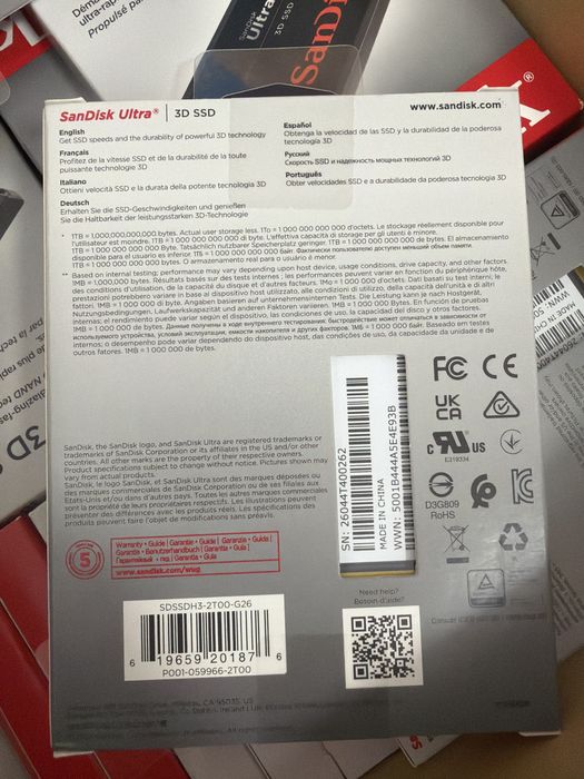 Ssd sata sandisk ultra 3D 2tb nou sigilat original