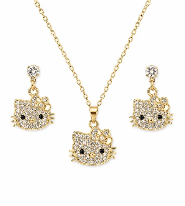 Комплект колие и обеци Hello Kitty