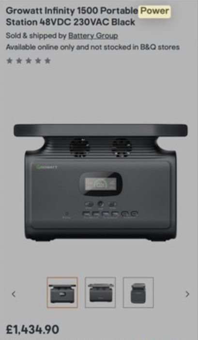 Power Station Growatt Infinity 1500 къмпинг риболов