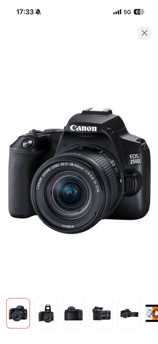 Фотокамера Canon EOS 250D EF-S 18-55 IS STM Kit