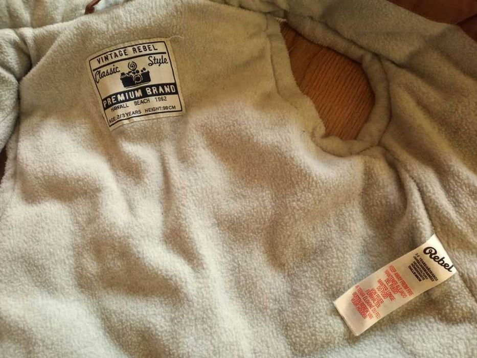 Елек с Качулка Rebel 98 см. 3 г. Дебело подплатен