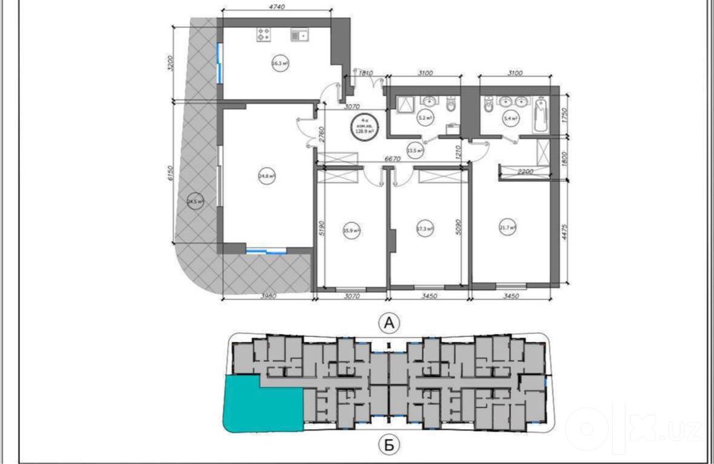 ЖК Infinity 4х ком 130м2 Продается Мирабадский район
